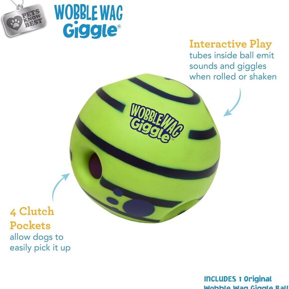 Ball, Interactive Dog Toy, Fun Giggle Sounds When Rolled or Shaken, Pets Know Be - Picture 4 of 9